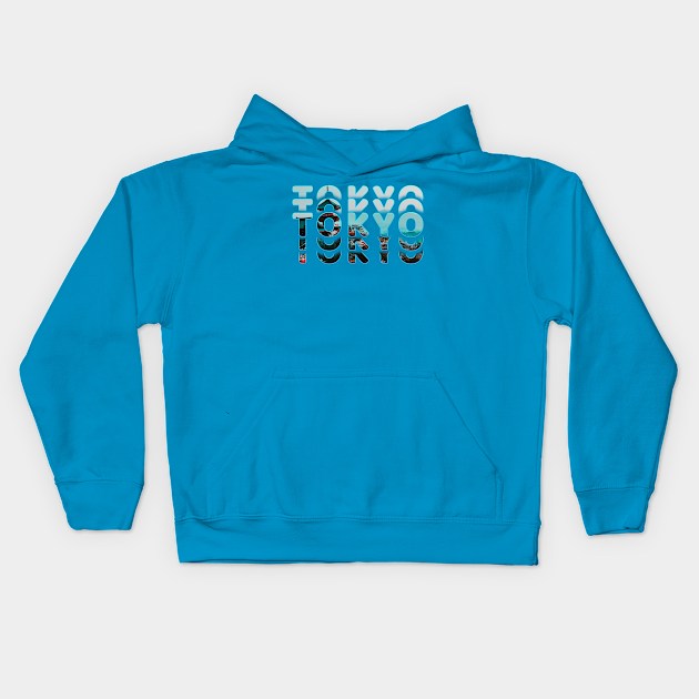 Global Cities: Tokyo-Japan Kids Hoodie by Da Vinci Feather